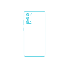 Digital Samsung Galaxy Note20 5G Ink Sticker Outline Svg File, Free Vectors File